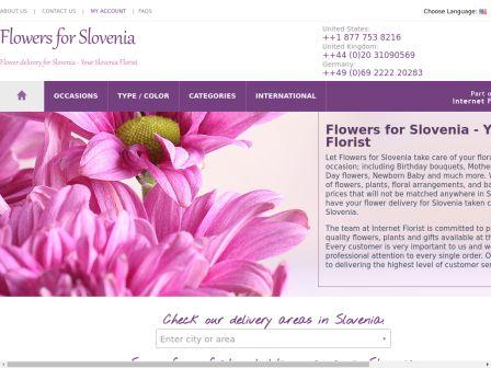 FLOWER DELIVERY SLOVENIA - ONLINE FLORIST SLOVENIA